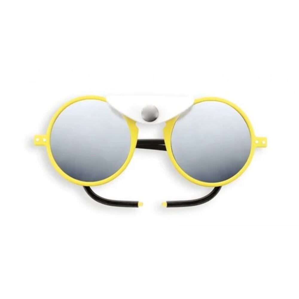 IZIPIZI Paris Sun Glazier Aviator Sunglasses Yellow Citrus UV Protection Unisex